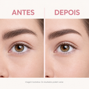 Antes e depois natural da sobrancelha