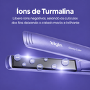 Banner do prancha Elgin Glossy Color com título Íons de Turmalina, versão melhorada