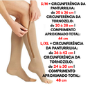 Par Meia Média Compressão Varizes Pernas Cansadas Inchaço Dores 3/4 Zíper 20-30 Mmhg Compressão Unissex
