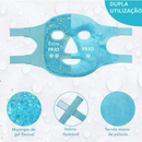 Máscara Facial Térmica Quente Fria Relaxante Em Veludo E Gel