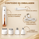 Conteúdo da Embalagem melhorado do Depilador Elétrico 4 em 1