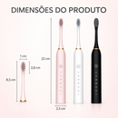 Dimensões traduzidas da escova elétrica