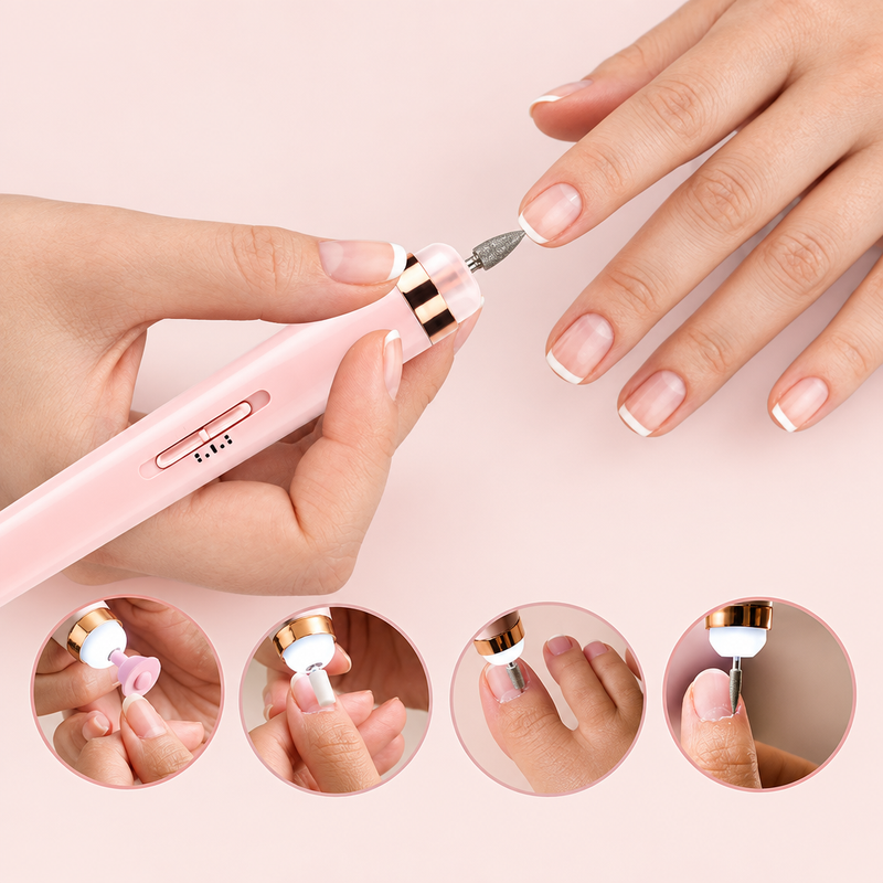 Foto aprimorada da lixadeira de unhas
