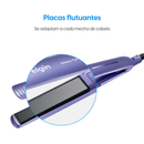 Prancha Alisadora Glossy Color Elgin Tourmaline íon, Trava de segurança Roxo, Chapinha Bivolt
