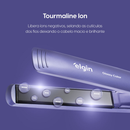Prancha Alisadora Glossy Color Elgin Tourmaline íon, Trava de segurança Roxo, Chapinha Bivolt